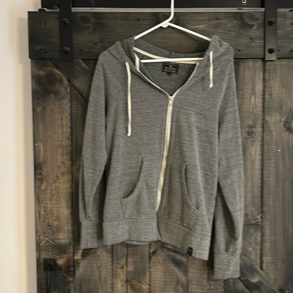 United By Blue Grey Zip Up Jacket Size Medium